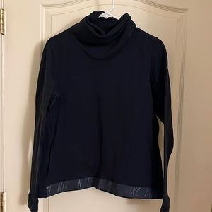 Navy Blue Nike Funnel Neck Sweatshirt with pockets